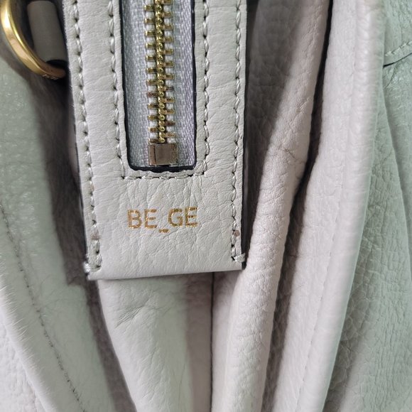 BE_GE COUTURE Korea Grey Two Way Pebbled Leather Bag - Picture 13 of 17